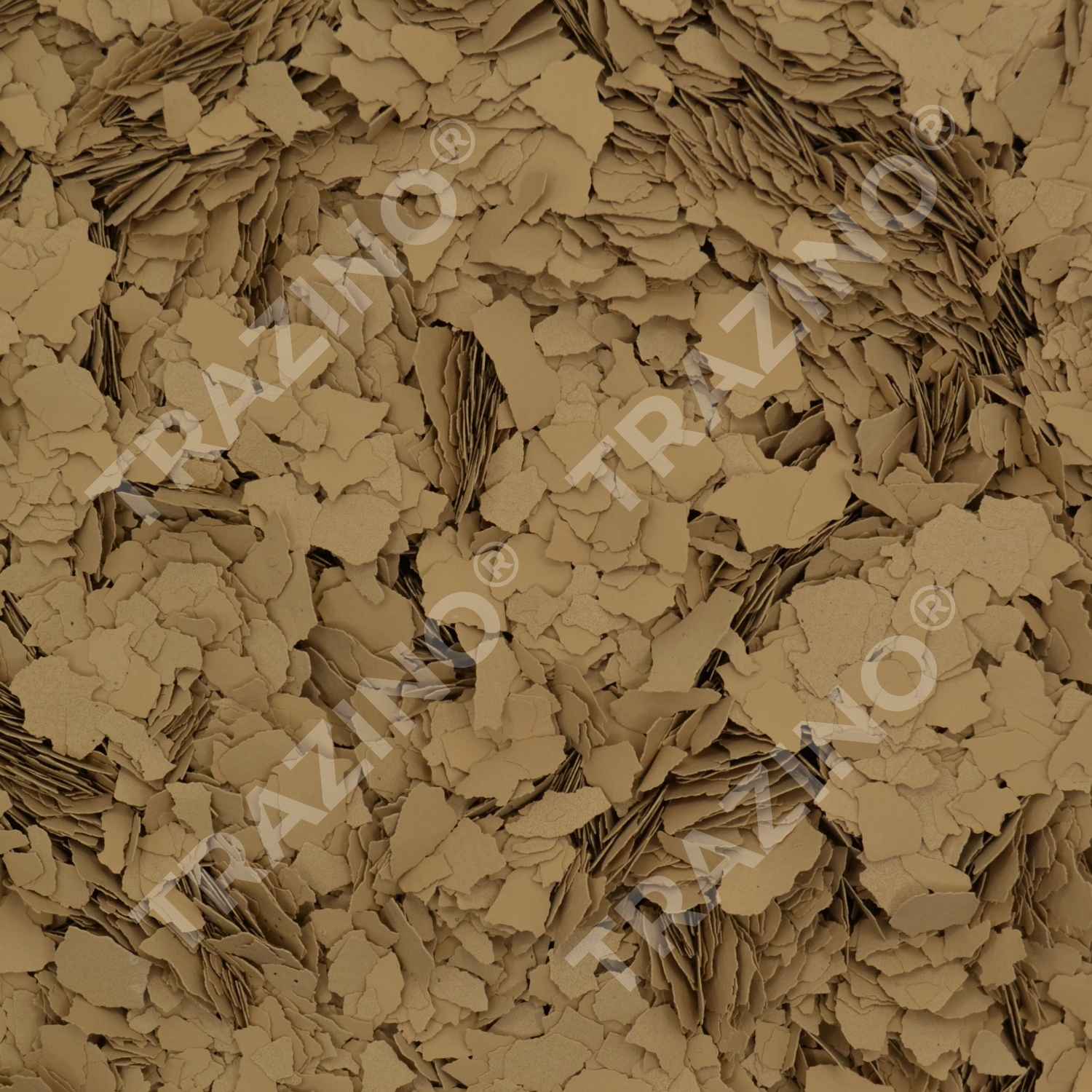 Trazino® Farbchips in Sandfarbe zum Einstreuen für Beschichtungen Trazino® Farbchips in Sandfarbe zum Einstreuen für Beschichtungen